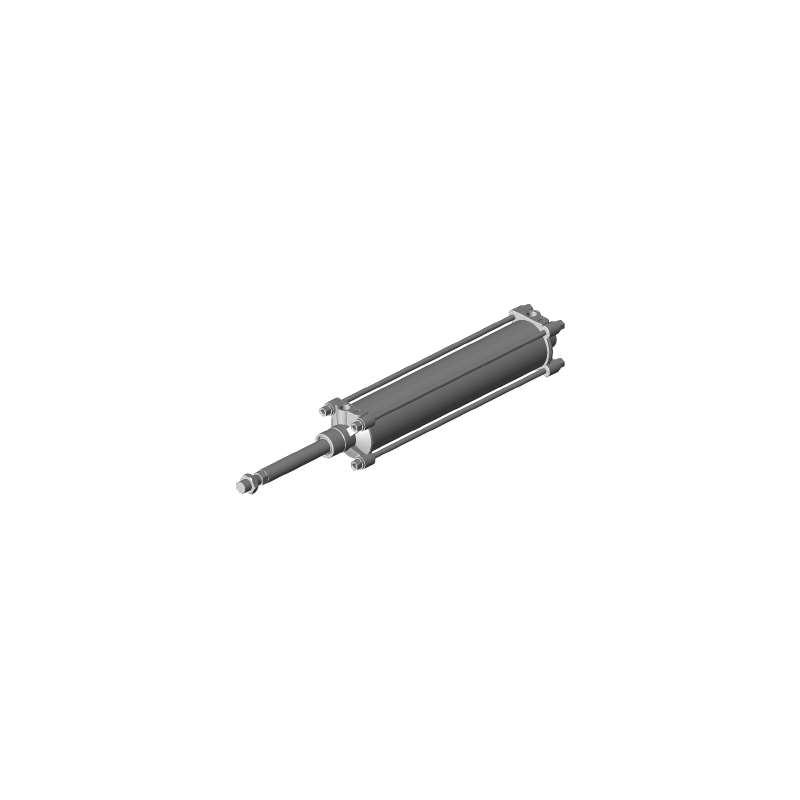 Vérin à tige de piston TRB-DA-080-0350-0-2-2-6-1-1-BAS