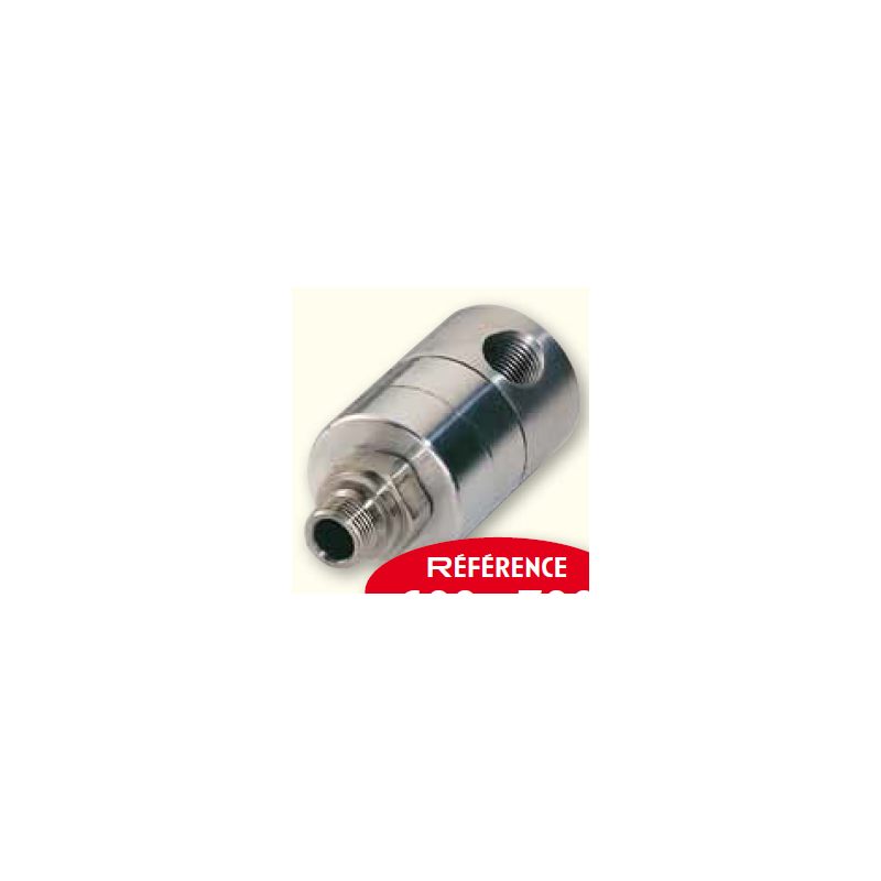 Raccord Rotatif Simple circuit droit en acier inoxydable 613JP12