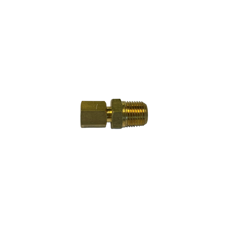 Raccord droit mâle 1/8 tube-1/8 pipe
