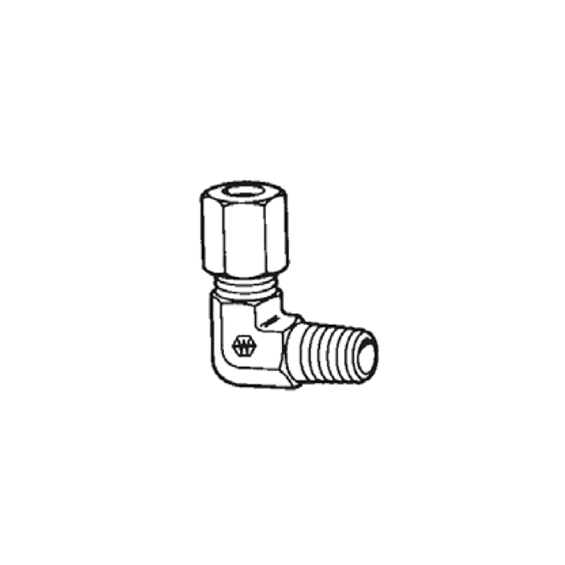 Elbow fitting Tube MPT Ermeto