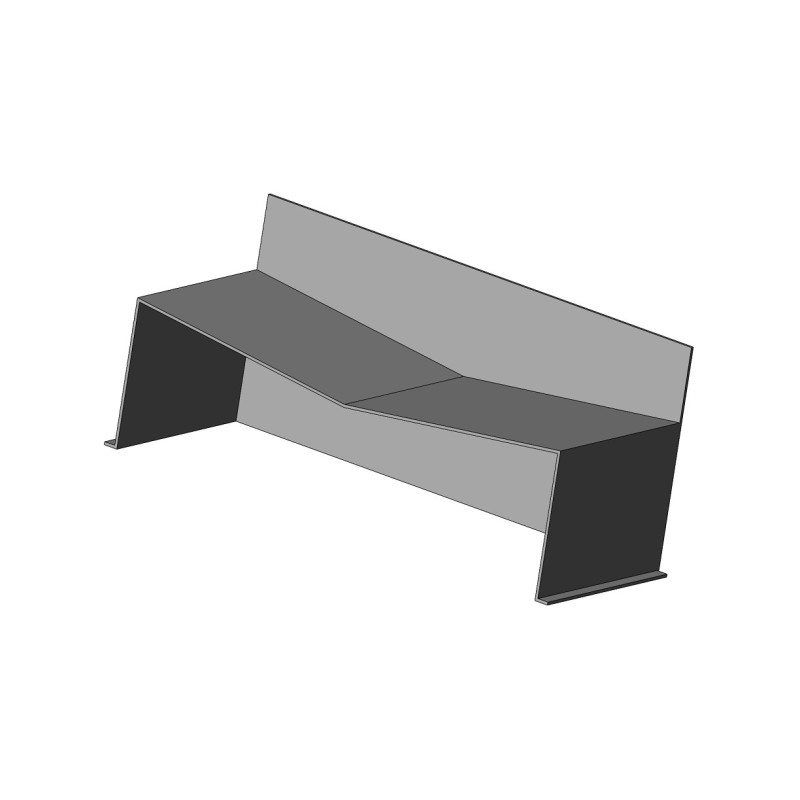 V de table de graissage inox avec plaque arrière