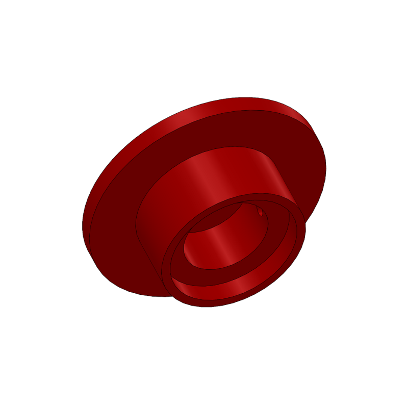 Tête de Bouton Arret Urgence Aluminium Rouge Spécifique