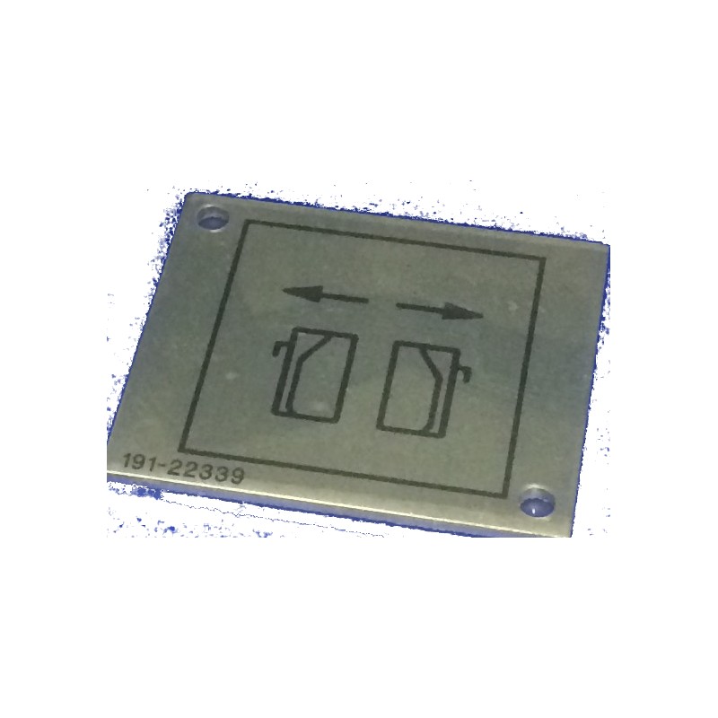 Plaquette Aluminium avec logo SYMBOLE PLATE FINAL BLOW (B-V)