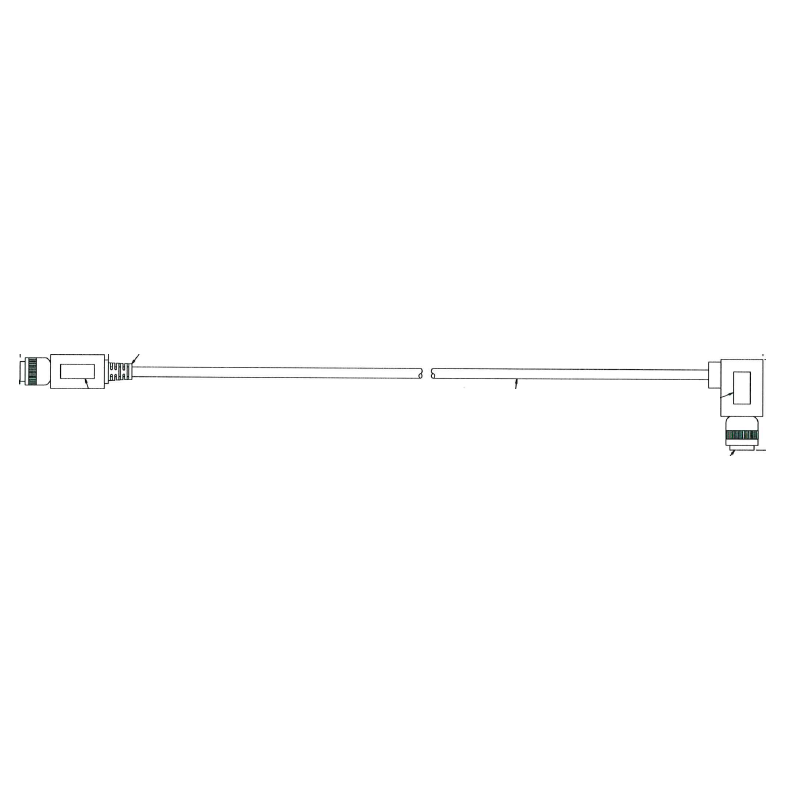 Faisceaux plongeur coupe scoop machine O-I cable moteur HT 3,7m GR09
