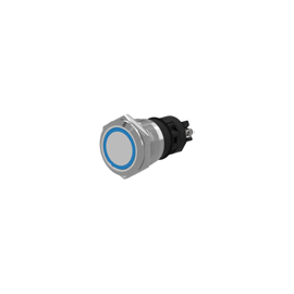 Bouton métal inox 19mm 24V