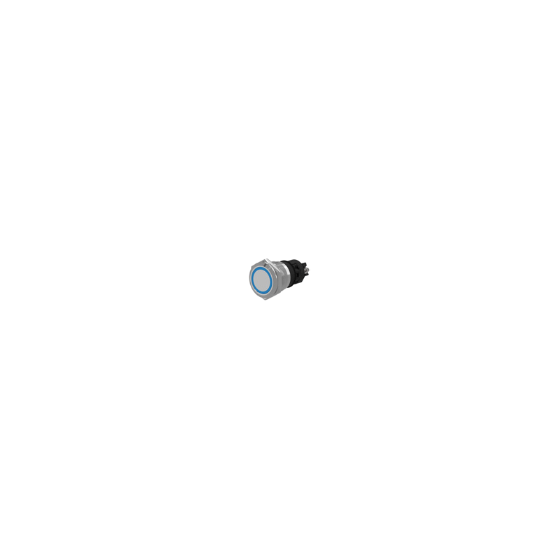 Bouton métal inox 19mm 24V