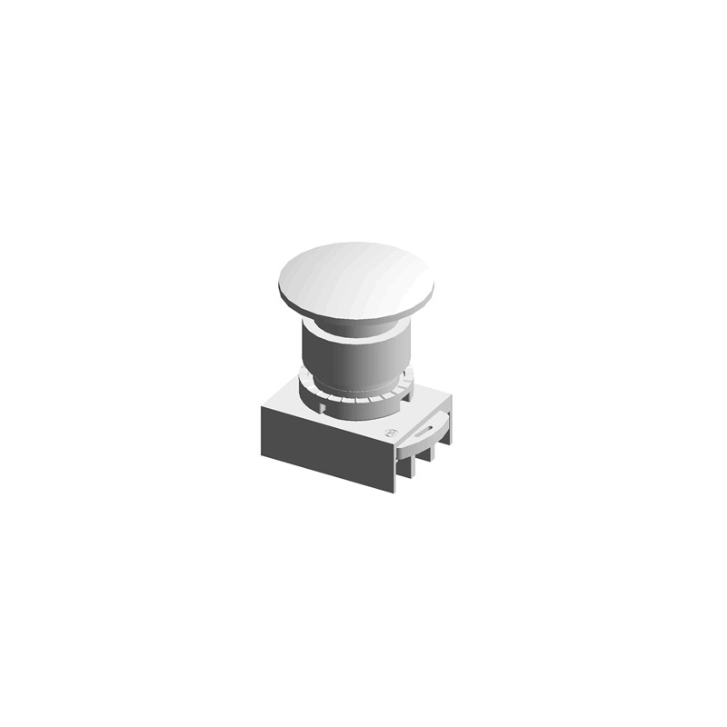 Bouton poussoir Noir diamètre 40mm P9MEM4NN