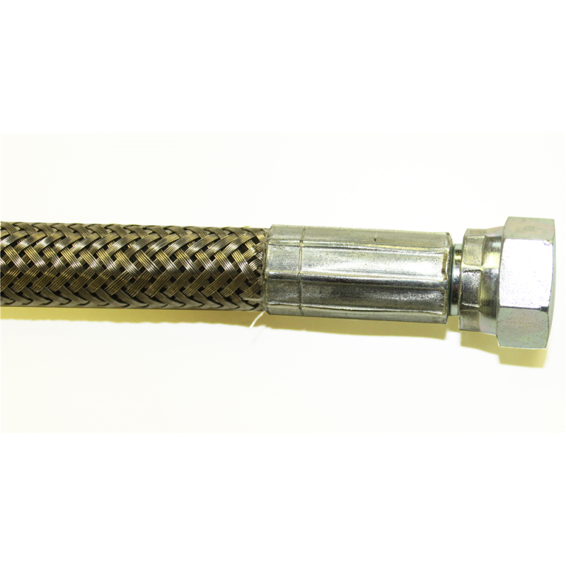 Flexible acétylène 90°C, microperforé recourvert de tresse, 720mm FBSPxFBSP1/4"