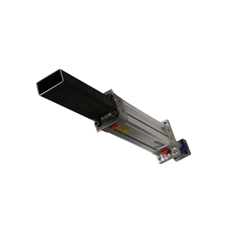 Double rod cylinder pallet ejection specific