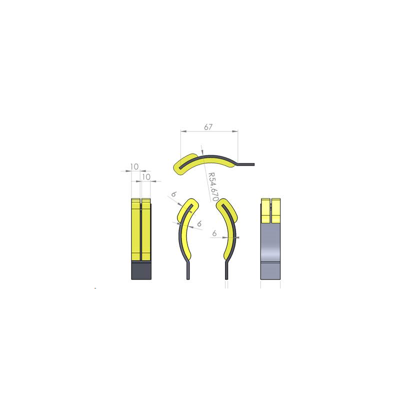 Equipement de tresse inox sur support fourni SP171007