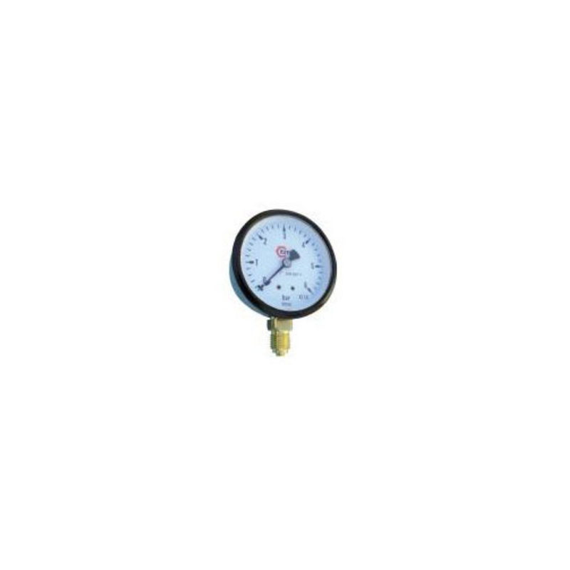 Manomètre Acier Sec 6001-D-80 RV 1/4 P 0+4